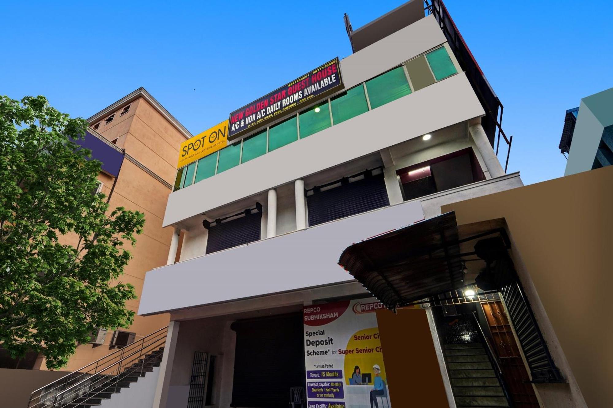 Spot On New Golden Star Guest House Near Thirumangalam Metro Station Chennai Extérieur photo